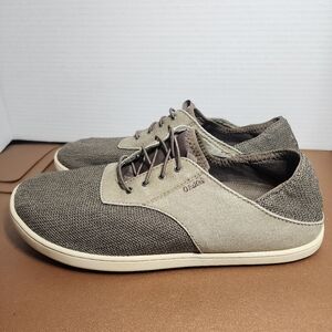 Olukai Nohea Moku Men's Size 9Shoes No Tie Slip On Boat Brown Sneakers